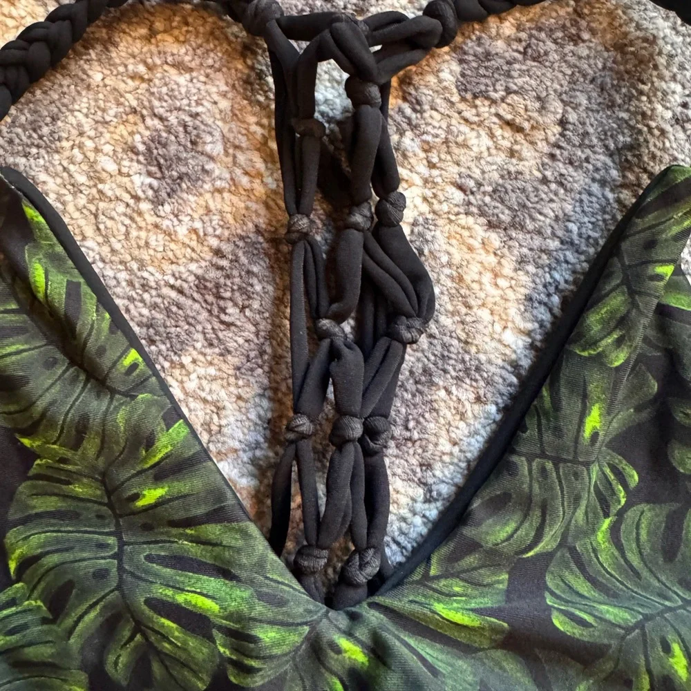 Pelican House Boutique Bikinis Leaf Print Bikini Set | Santa Cruz, California